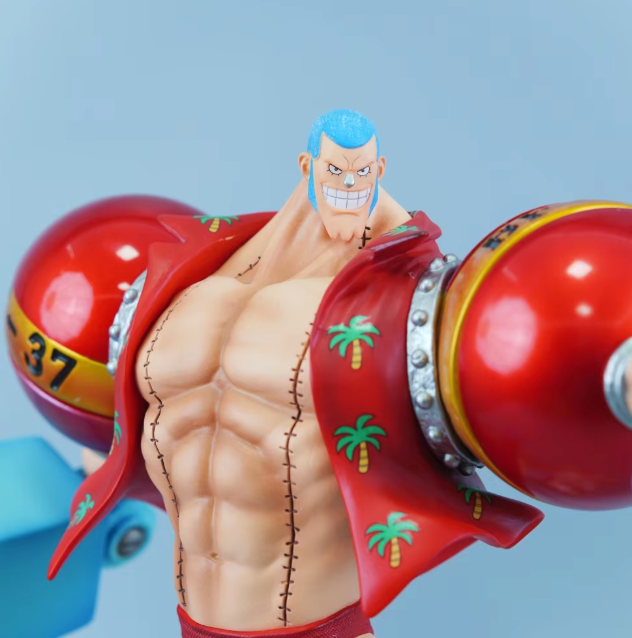 The Cola-Powered Colossus 🥤🤖✨ – 28.5cm Franky Anime Figure. Premium PVC Statue & Collectible Model. The SUPER Shipwright of the Grand Line 🏴☠️🔧