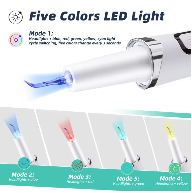 The Crystal Smile Wand ✨🦷 – Ultrasonic Dental Scaler. Remove Plaque, Calculus & Stains at Home. Professional-Grade Teeth Whitening & Oral Care 🔮💎