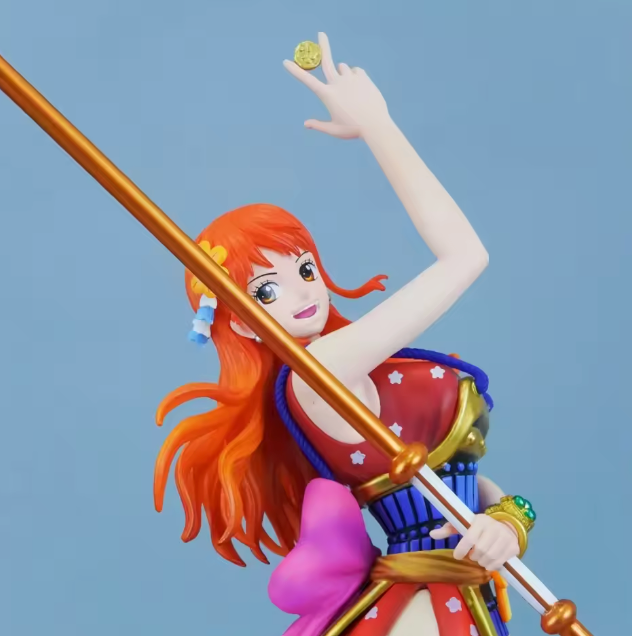The Navigator's Compass 🍊🧭✨ – 30cm Nami Anime Figure. Premium PVC Statue & Collectible Model. The Cat Burglar Who Charts the Grand Line 🏴☠️💫
