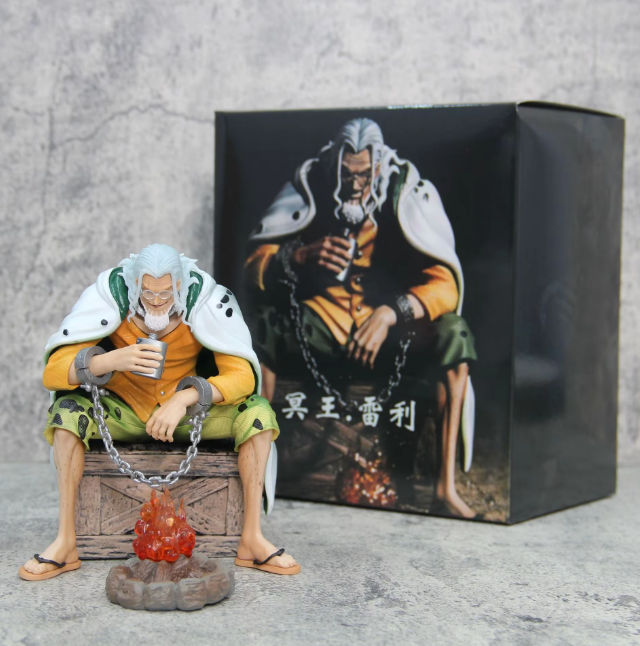 The Dark King's Legacy 👑🥈✨ – 15cm Silvers Rayleigh Anime Figure. PVC Statue & Collectible Model. The Right Hand of the Pirate King 🏴☠️⚔️