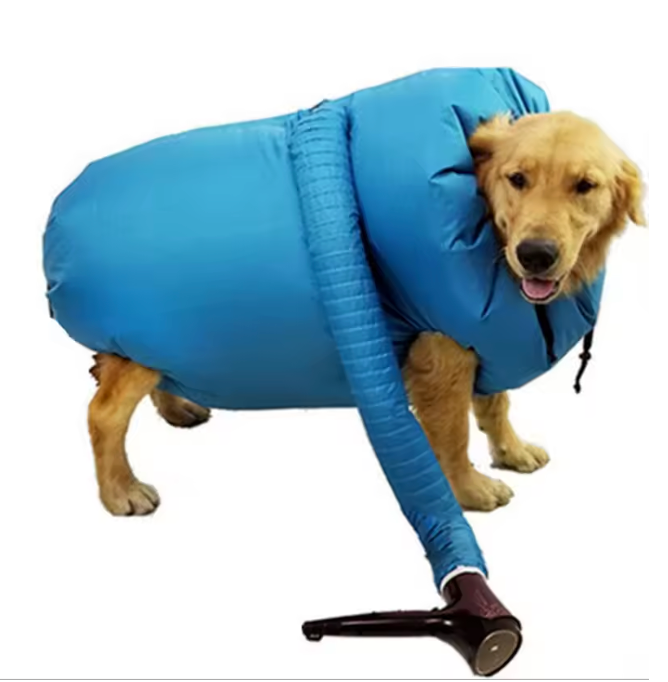 The Fluff Forge 🐾💨✨ – Portable Pet Drying Bag. Foldable Dog & Cat Blow Dry Box. Grooming Dry Bag That Tames the Wet- Dog Chaos 🛁🐶