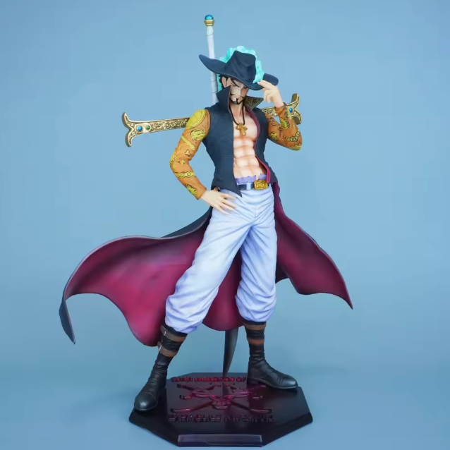 The World's Strongest Swordsman 🦅⚔️✨ – 30cm Dracule Mihawk Anime Figure. Premium PVC Statue & Collectible Model. The Black Blade Descends 🌑🏴‍☠️