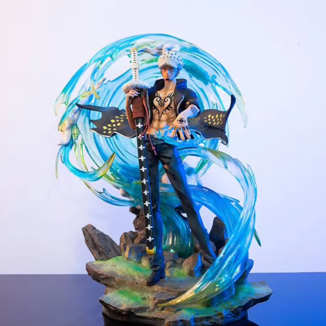 The Surgeon of Death's Glow ⚔️🔵✨ – Trafalgar Law GK Special Edition Luminous Figure. Illusory Glow Sculpture & Collectible Display Piece. The Ope Ope No Mi Awakens 🏴‍☠️💫
