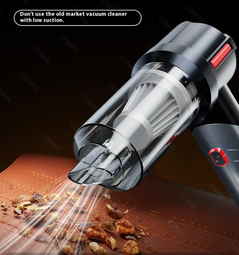 The Crumb Slayer 🌀🚗⚔️ – Cordless Mini Car Vacuum & Handheld Blower. Portable Power for Car Interiors, Desks & Tight Corners 🧹✨