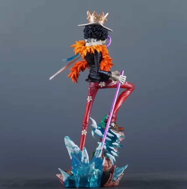 The Soul King's Serenade 💀🎻✨ – 33cm Brook Anime Figure. Premium PVC Statue & Collectible Model. The Gentleman Skeleton Plays On 🎶🏴‍☠️