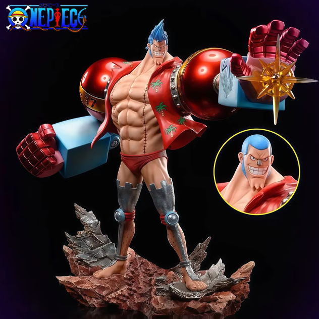 The Cola-Powered Colossus 🥤🤖✨ – 28.5cm Franky Anime Figure. Premium PVC Statue & Collectible Model. The SUPER Shipwright of the Grand Line 🏴‍☠️🔧