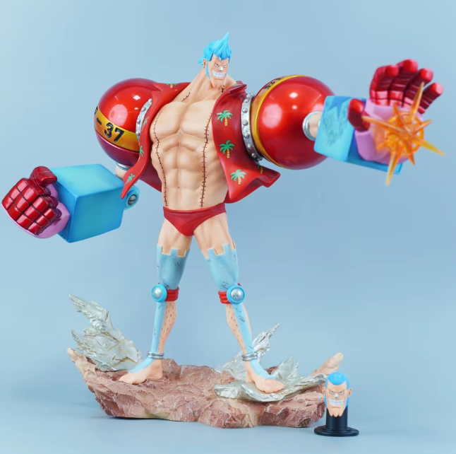 The Cola-Powered Colossus 🥤🤖✨ – 28.5cm Franky Anime Figure. Premium PVC Statue & Collectible Model. The SUPER Shipwright of the Grand Line 🏴‍☠️🔧