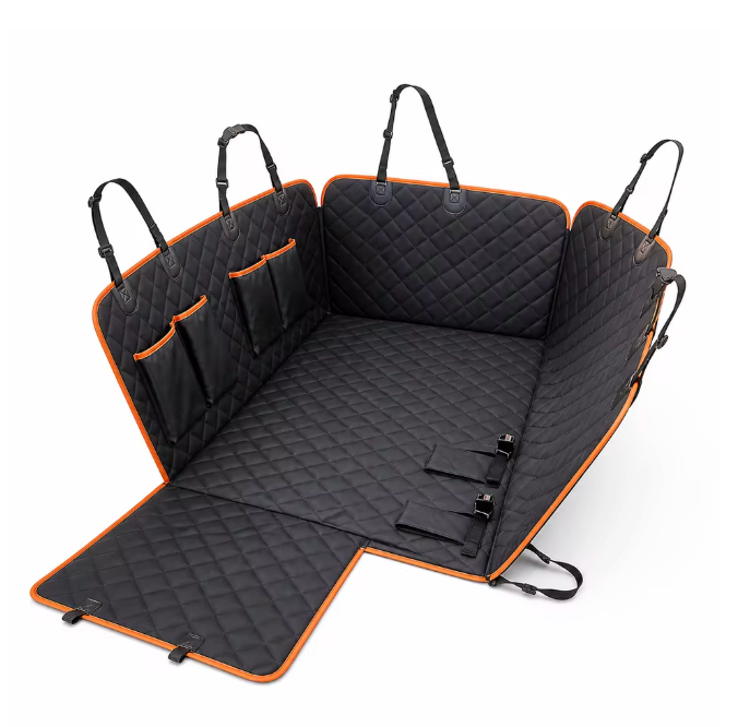The Paw Hammock 🐾🚗✨ – Waterproof 600D Oxford Dog Car Seat Cover. Heavy-Duty Back Seat Protection for Trucks, SUVs & Cars 🛡️💫