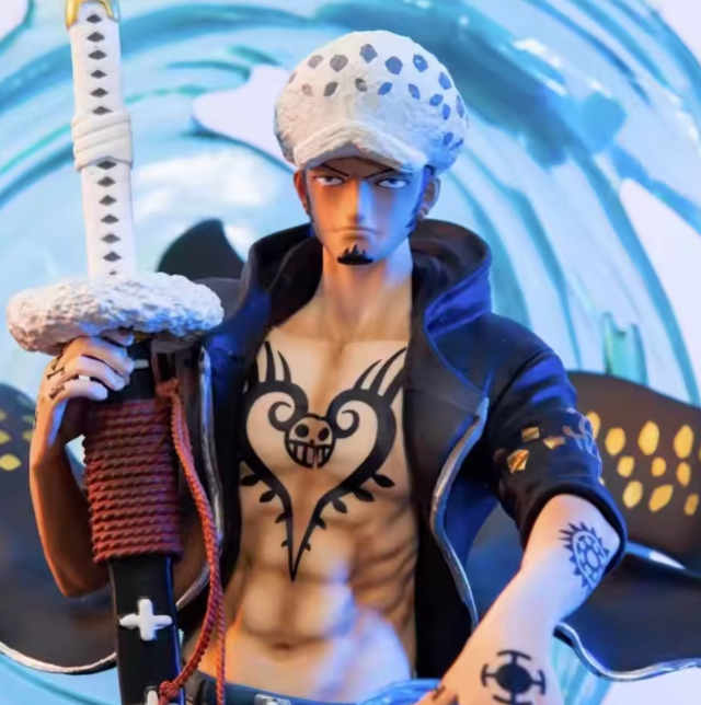 The Surgeon of Death's Glow ⚔️🔵✨ – Trafalgar Law GK Special Edition Luminous Figure. Illusory Glow Sculpture & Collectible Display Piece. The Ope Ope No Mi Awakens 🏴‍☠️💫