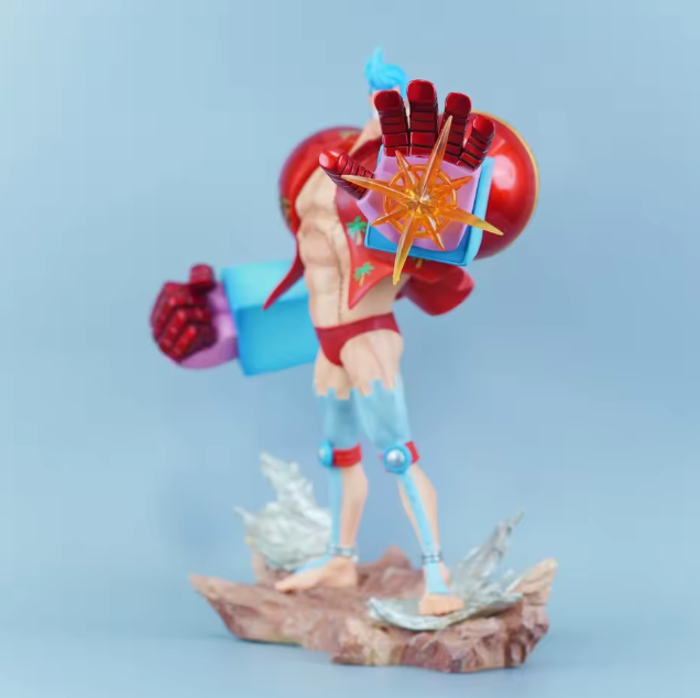 The Cola-Powered Colossus 🥤🤖✨ – 28.5cm Franky Anime Figure. Premium PVC Statue & Collectible Model. The SUPER Shipwright of the Grand Line 🏴‍☠️🔧