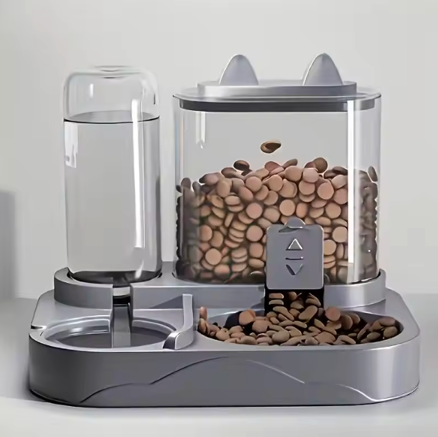 The Endless Bowl 🐱🍽️✨ – 2-in-1 Gravity Cat Feeder & Water Dispenser. Auto-Refilling Food and Water Station for Indoor Cats 💧🐾