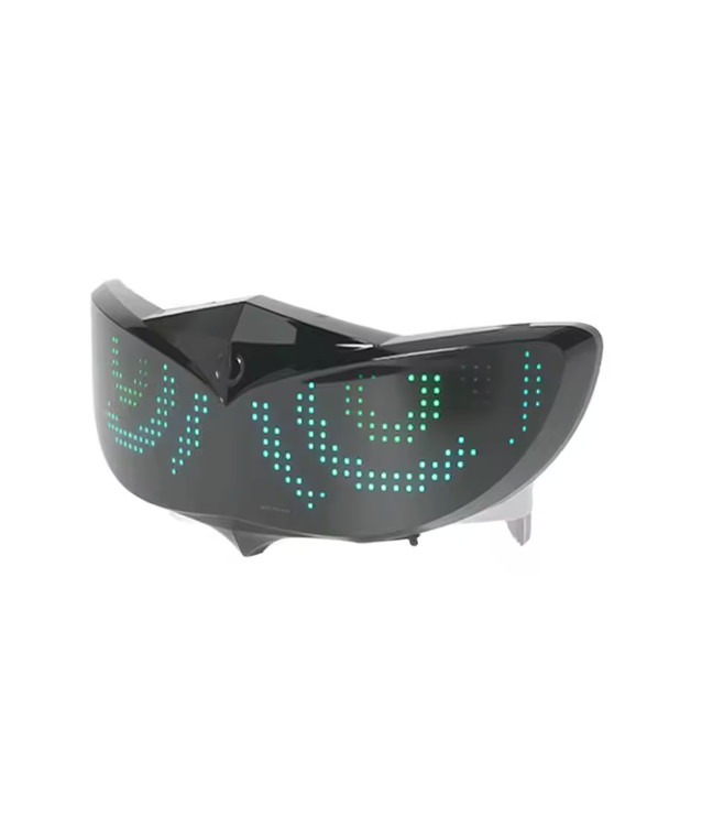 "The Devil's Eye Halo 😈👁️✨ – Programmable RGB LED Helmet Light. Custom Emojis, Dynamic Effects & Brake Warning. Be Seen, Be Iconic 🏍️🔥"