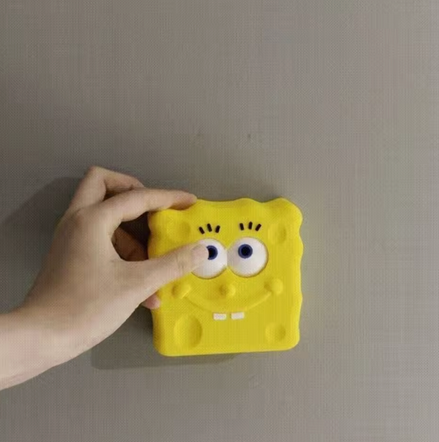 The Bikini Bottom Switch 🧽🐙✨ – 3D Printed Cute Cartoon Light Switch Cover. Funny Home Decor & Gift for Fans. Turn On the Lights, Turn Up the Nostalgia 💡🏠