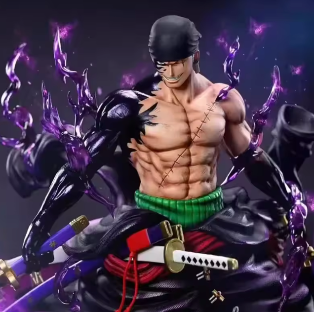 The Skybound Swordsman ⚔️🟢✨ – 25cm Roronoa Zoro Anime Figure. Sky Painting Edition PVC Statue & Collectible Model. The Pirate Hunter in Full Flight 🏴‍☠️☁️