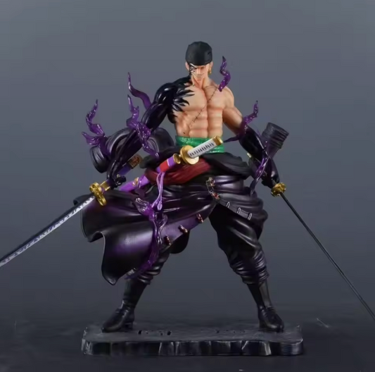 The Skybound Swordsman ⚔️🟢✨ – 25cm Roronoa Zoro Anime Figure. Sky Painting Edition PVC Statue & Collectible Model. The Pirate Hunter in Full Flight 🏴‍☠️☁️