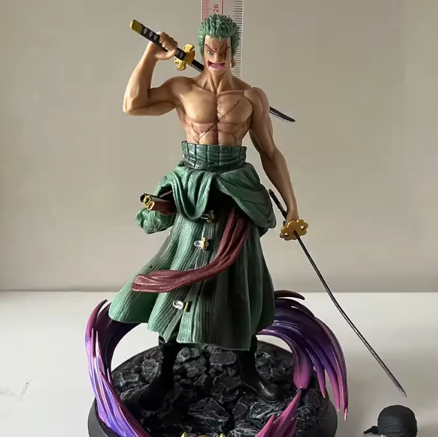 The Skybound Swordsman ⚔️🟢✨ – 25cm Roronoa Zoro Anime Figure. Sky Painting Edition PVC Statue & Collectible Model. The Pirate Hunter in Full Flight 🏴‍☠️☁️