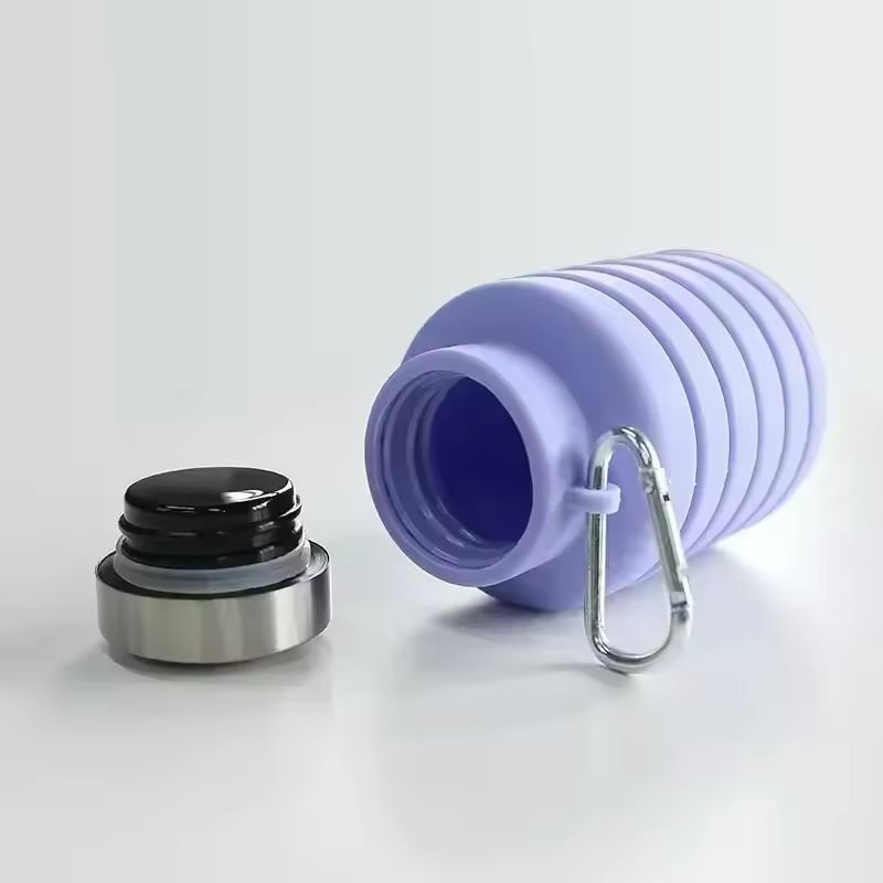 Portable Silicone Water Bottle - Foldable& Collapsible for Travel