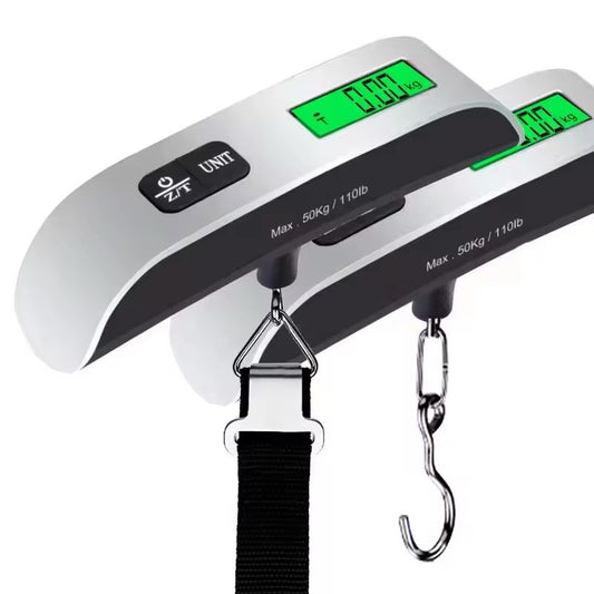 50kg Digital Luggage Scale – Portable Backlit LCD for Suitcases & Bags