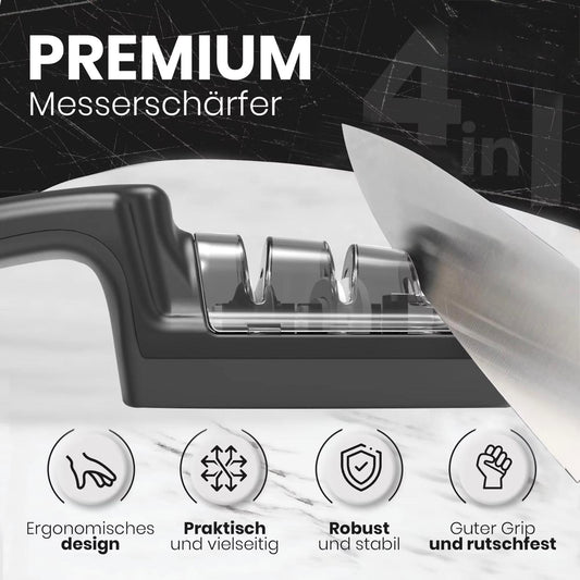The Edge Reforger ⚔️✨ – 4-Stage Professional Knife Sharpener. Adjustable Angle Guide + Scissor Sharpening Slot. For Blades That Bite 🔪