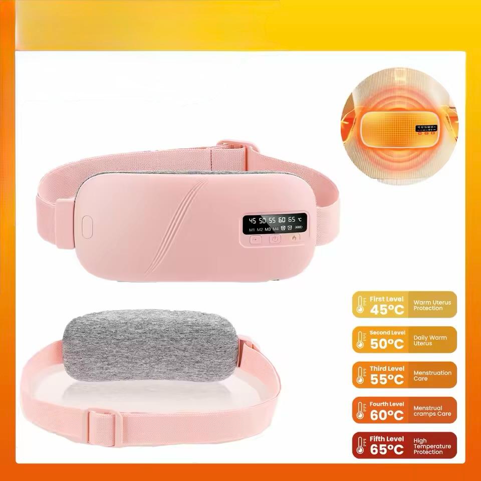 The MoonBelly 🌙✨ – Electric Period Massager + Heating Pad. 5 Levels of Warmth & Vibration. Smart Timer. Winter Warrior for Cramps 🔥💜