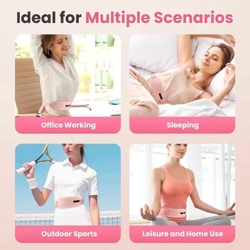 The MoonBelly 🌙✨ – Electric Period Massager + Heating Pad. 5 Levels of Warmth & Vibration. Smart Timer. Winter Warrior for Cramps 🔥💜