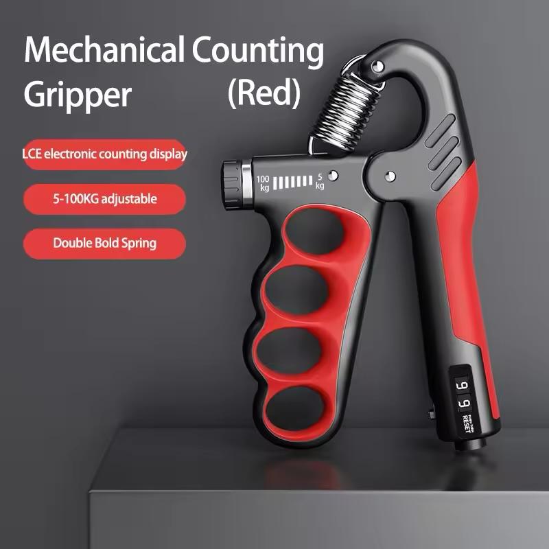 The Iron Grasp 💪⚡ – 5–100kg Adjustable Hand Strengthener. Wrist Expander & Muscle Recovery Tool. For Grip Strength That Bites ✨