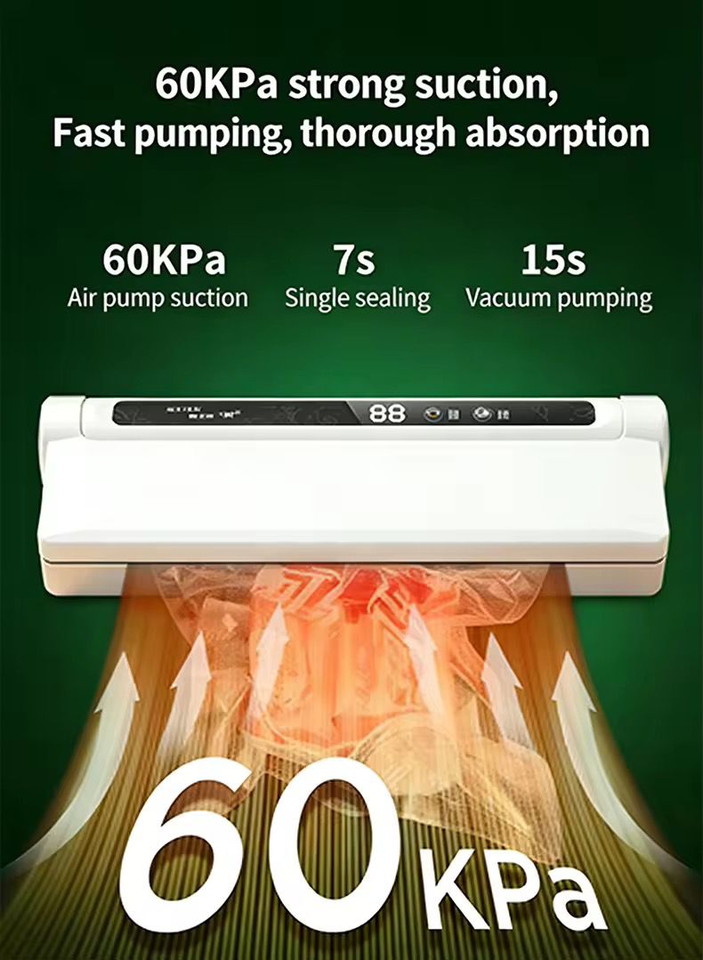 Keep food fresh up to 5x longer - with quiet, powerful vacuum sealing.