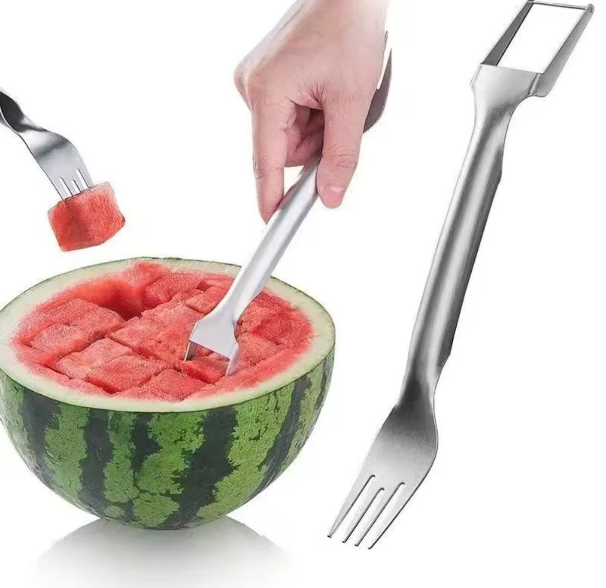 Slice perfect watermelon cubes in seconds