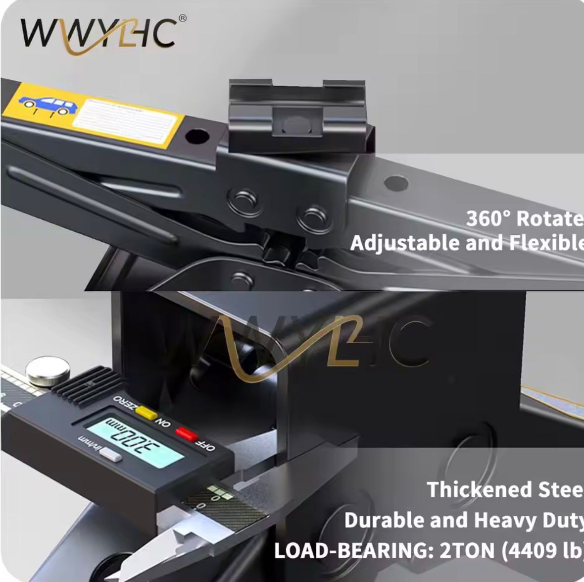 Be roadside ready with this 2-ton heavy-duty scissor jack kit.
