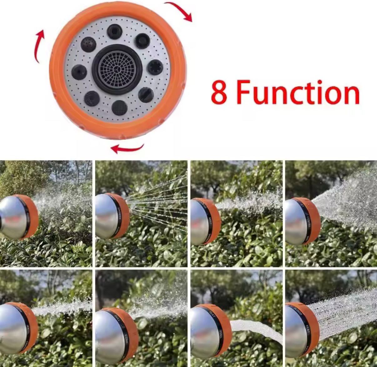 Blast away dirt with 5 powerful spary patterns