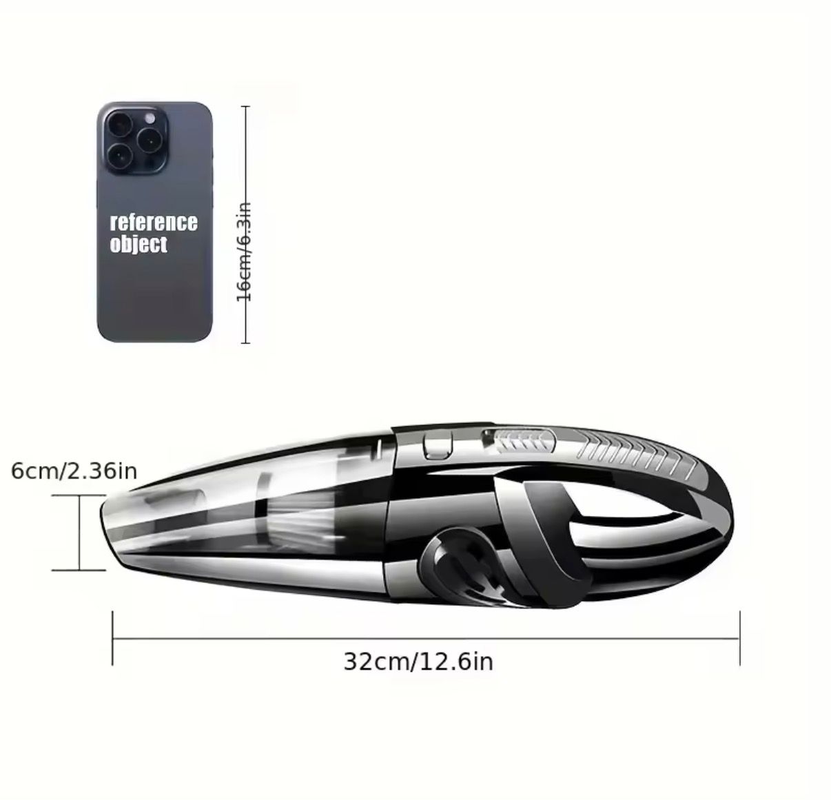 Wireless Handheld Vacuum – Powerful Cyclone Suction, Quick Charge, for Car/Home/Pet Hair