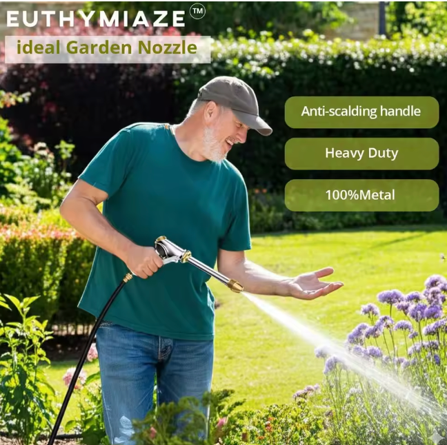 The Long Reach Wand 💦🔫✨ – 50FT High Pressure Water Spray Gun with Brass Nozzle. Car Washing & Garden Cleaning Made Effortless 🚗🌿