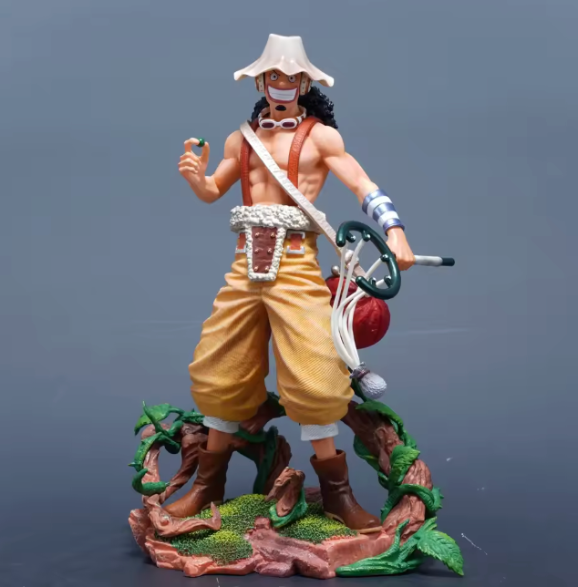 The Brave Warrior of the Sea 🎯🌿✨ – 25cm Usopp Anime Figure. Detailed PVC Statue & Collectible Model. The Sniper King Takes His Shot 🏴‍☠️💫