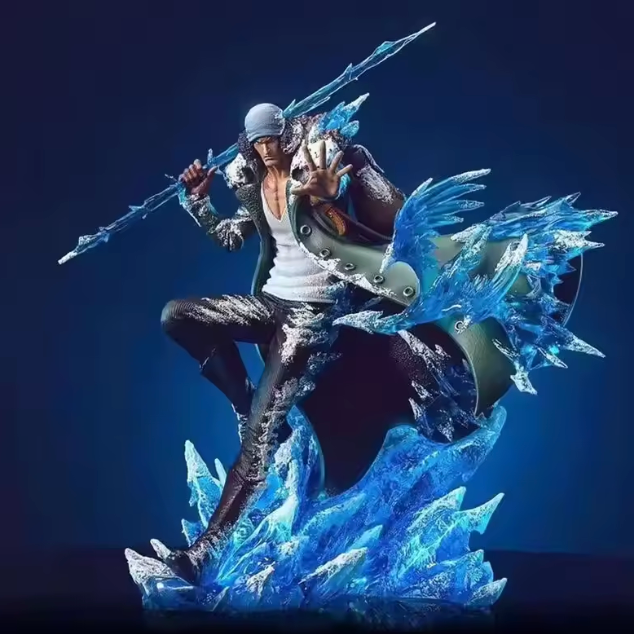 The Frozen Admiral's Verdict ❄️👑✨ – Kuzan (Aokiji) POP MAX Series GK Figure. Double Head Display & Navy Three Admirals Statue. The Ice That Ruled the Sea 🧊🏴‍☠️