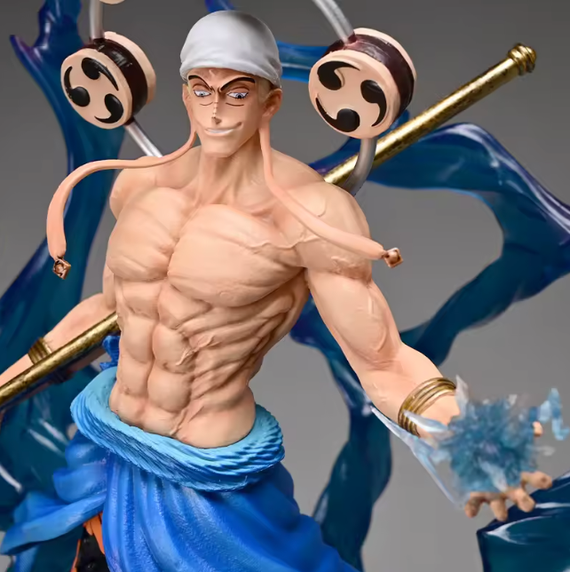 The Thunder God's Judgment ⚡👑✨ – 35cm God Enel Anime Figure. GK PVC Statue & Collectible Model. The Lightning That Ruled Skypiea 🌩️🏴‍☠️