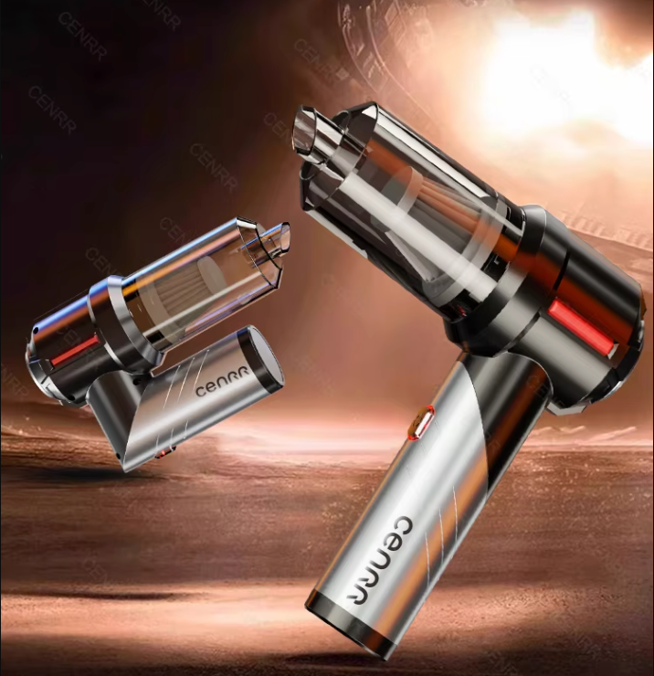 The Crumb Slayer 🌀🚗⚔️ – Cordless Mini Car Vacuum & Handheld Blower. Portable Power for Car Interiors, Desks & Tight Corners 🧹✨