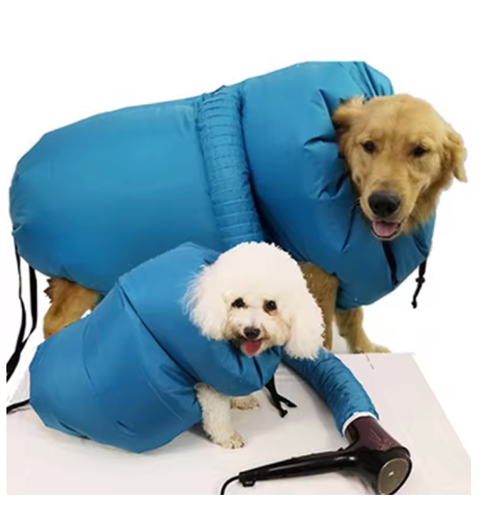 The Fluff Forge 🐾💨✨ – Portable Pet Drying Bag. Foldable Dog & Cat Blow Dry Box. Grooming Dry Bag That Tames the Wet- Dog Chaos 🛁🐶